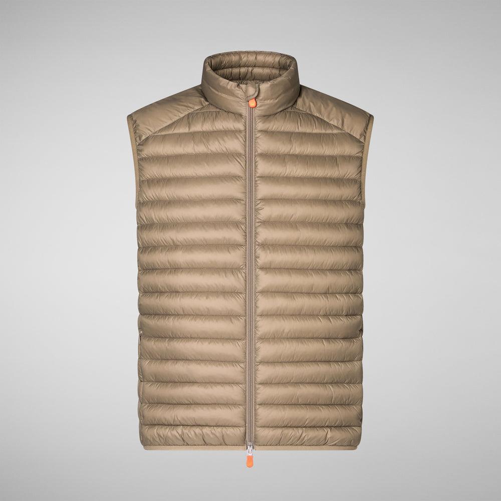 Save the duck Gilet imbottito uomo Adam Grigio elefante 2025