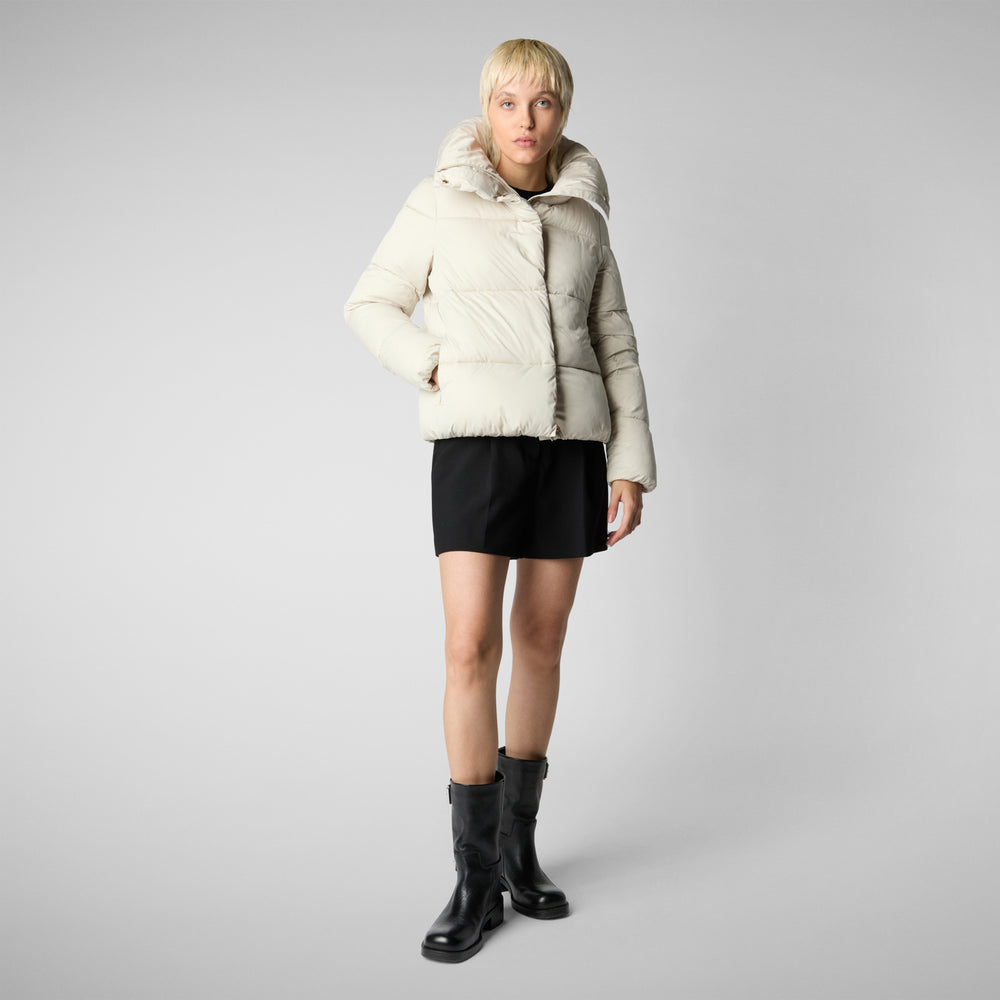 Save the duck PIUMINO ANIMAL FREE DONNA FELICITY BEIGE Promozione