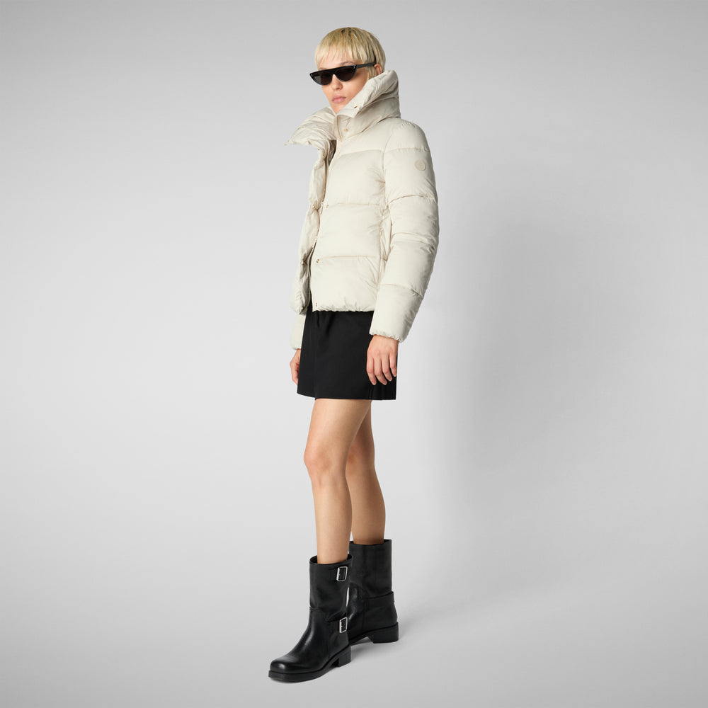 Save the duck PIUMINO ANIMAL FREE DONNA FELICITY BEIGE Promozione
