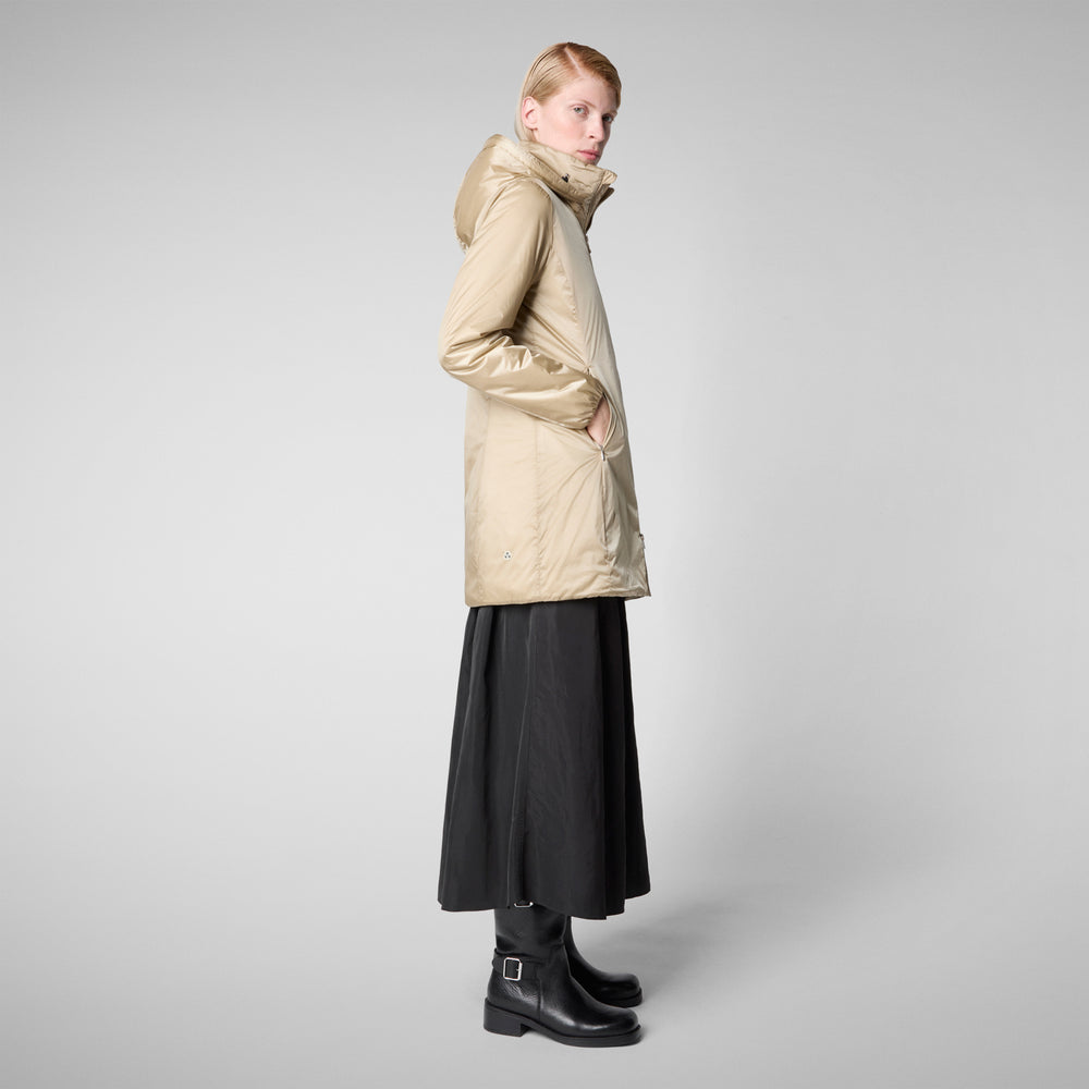 Save the duck CAPPOTTO CON CAPPUCCIO RHIA BEIGE Pezzi Unici