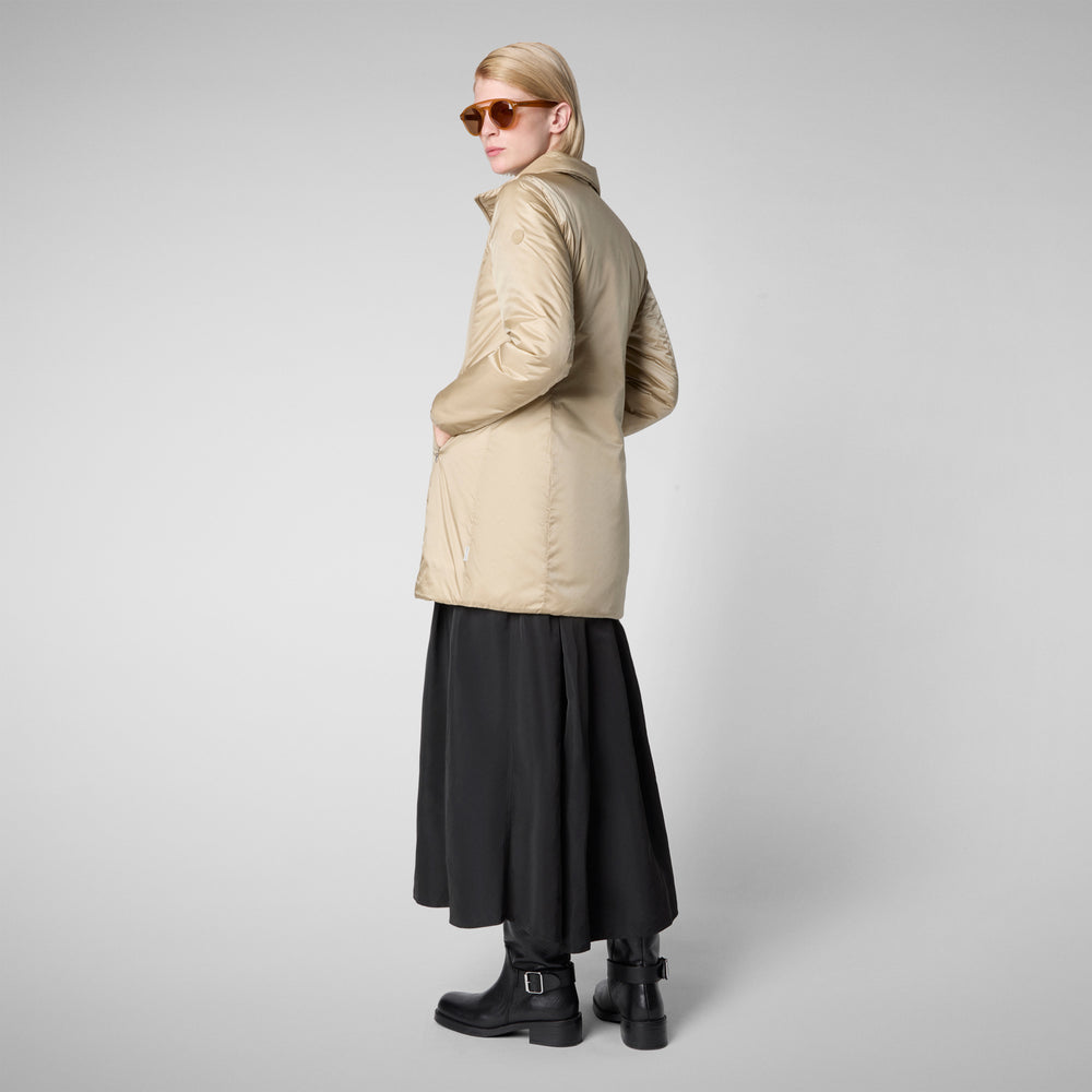 Save the duck CAPPOTTO CON CAPPUCCIO RHIA BEIGE Pezzi Unici