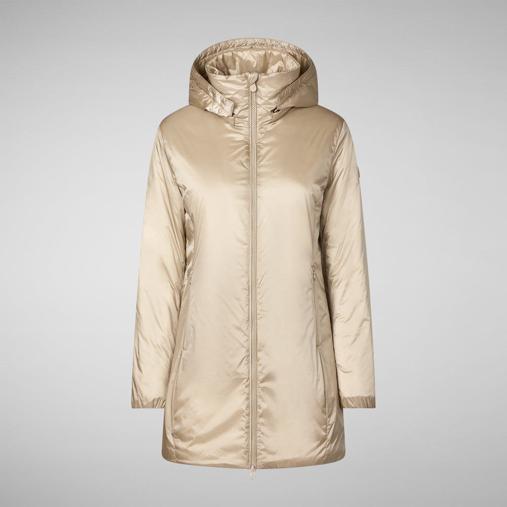 Save the duck CAPPOTTO CON CAPPUCCIO RHIA BEIGE Pezzi Unici