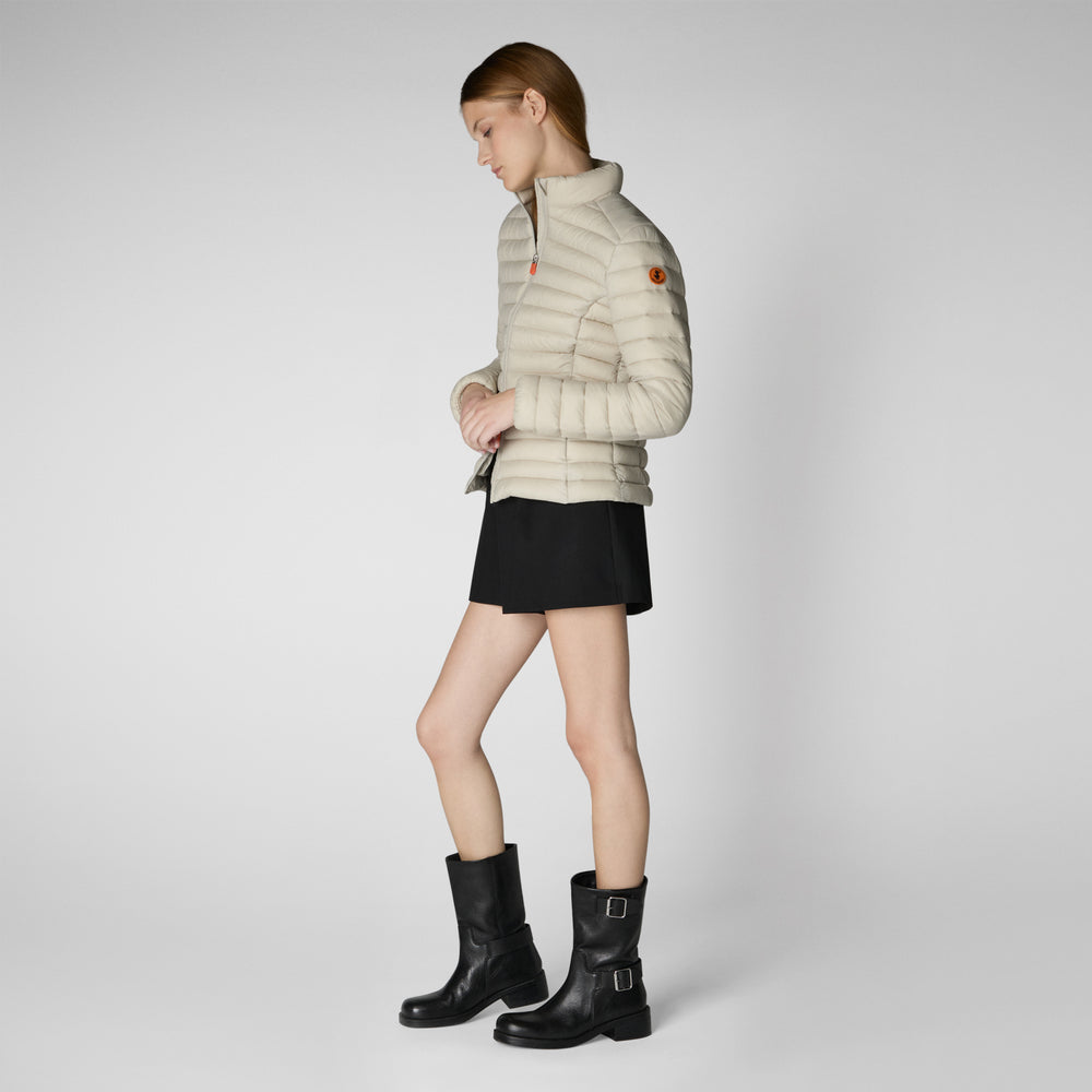 Save the duck Piumino animal free donna Carly Beige chiaro Soddisfazione Garantita