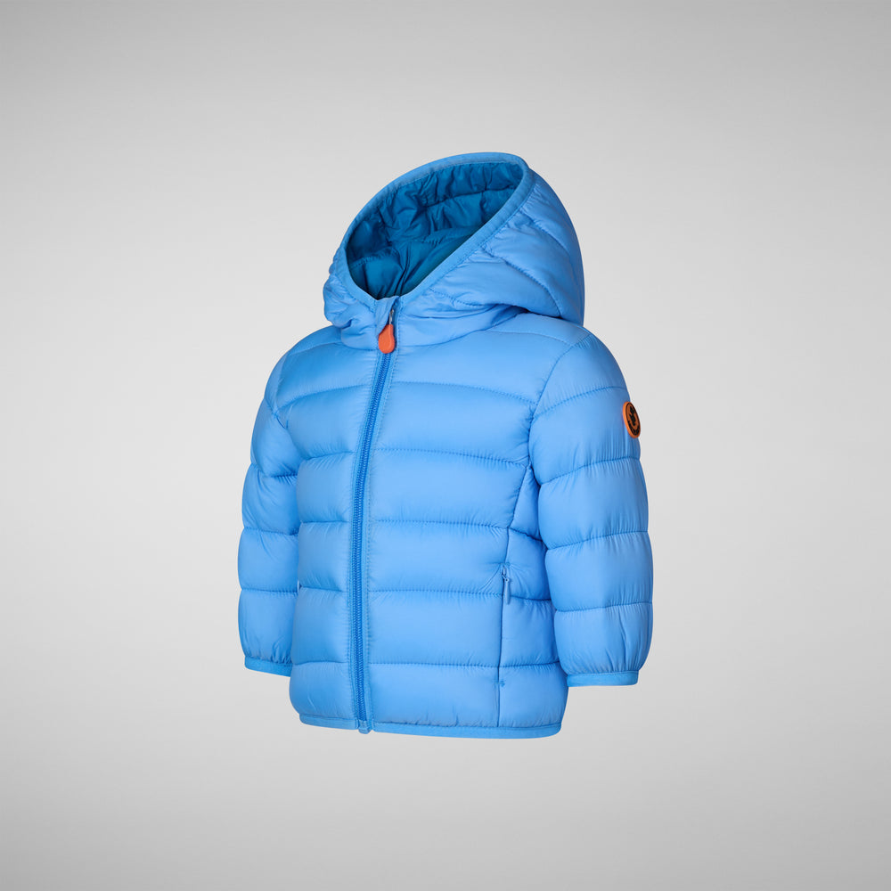 Save the duck PIUMINO ANIMAL FREE UNISEX WALLY BLU CERULEO Sottocosto