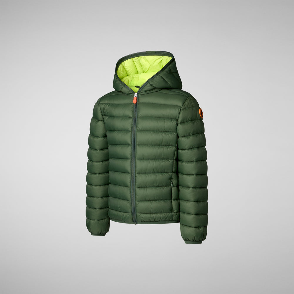 Save the duck PIUMINO ANIMAL FREE BAMBINO DONY VERDE TIMO Sconto