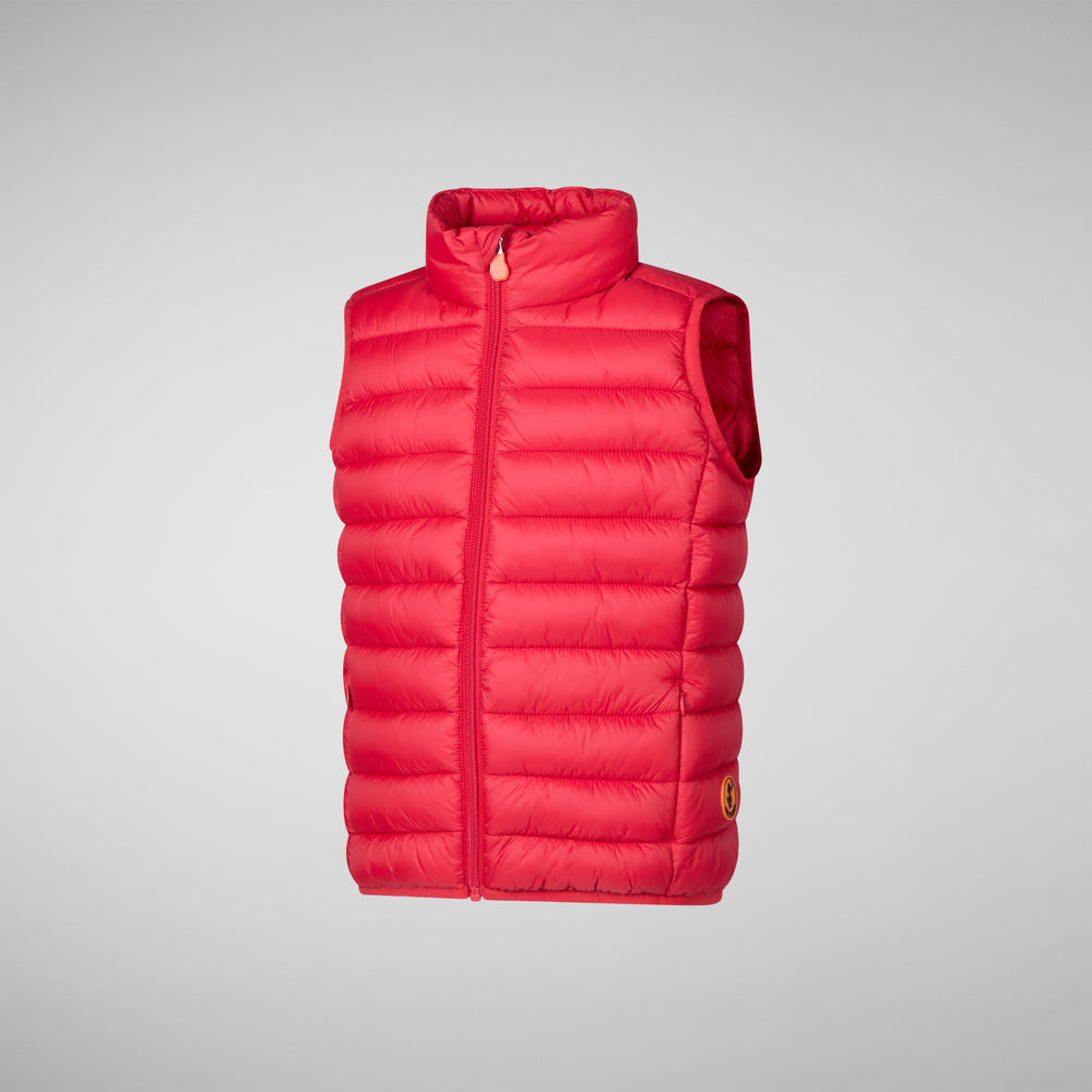 Save the duck GILET UNISEX BAMBINO ANDY ROSSO SCURO Vendita Calda
