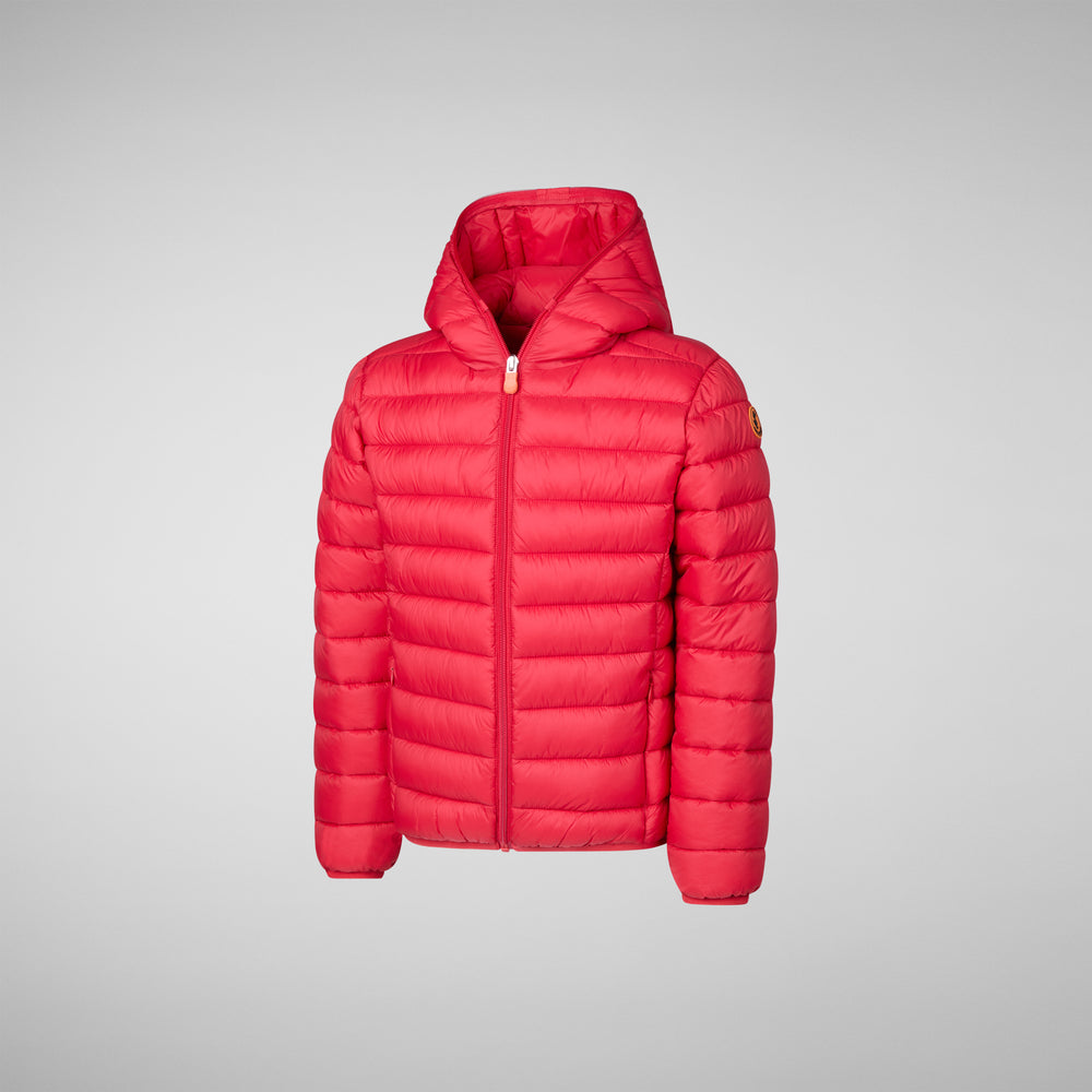 Save the duck PIUMINO ANIMAL FREE BAMBINO DONY ROSSO SCURO Vendita Economica