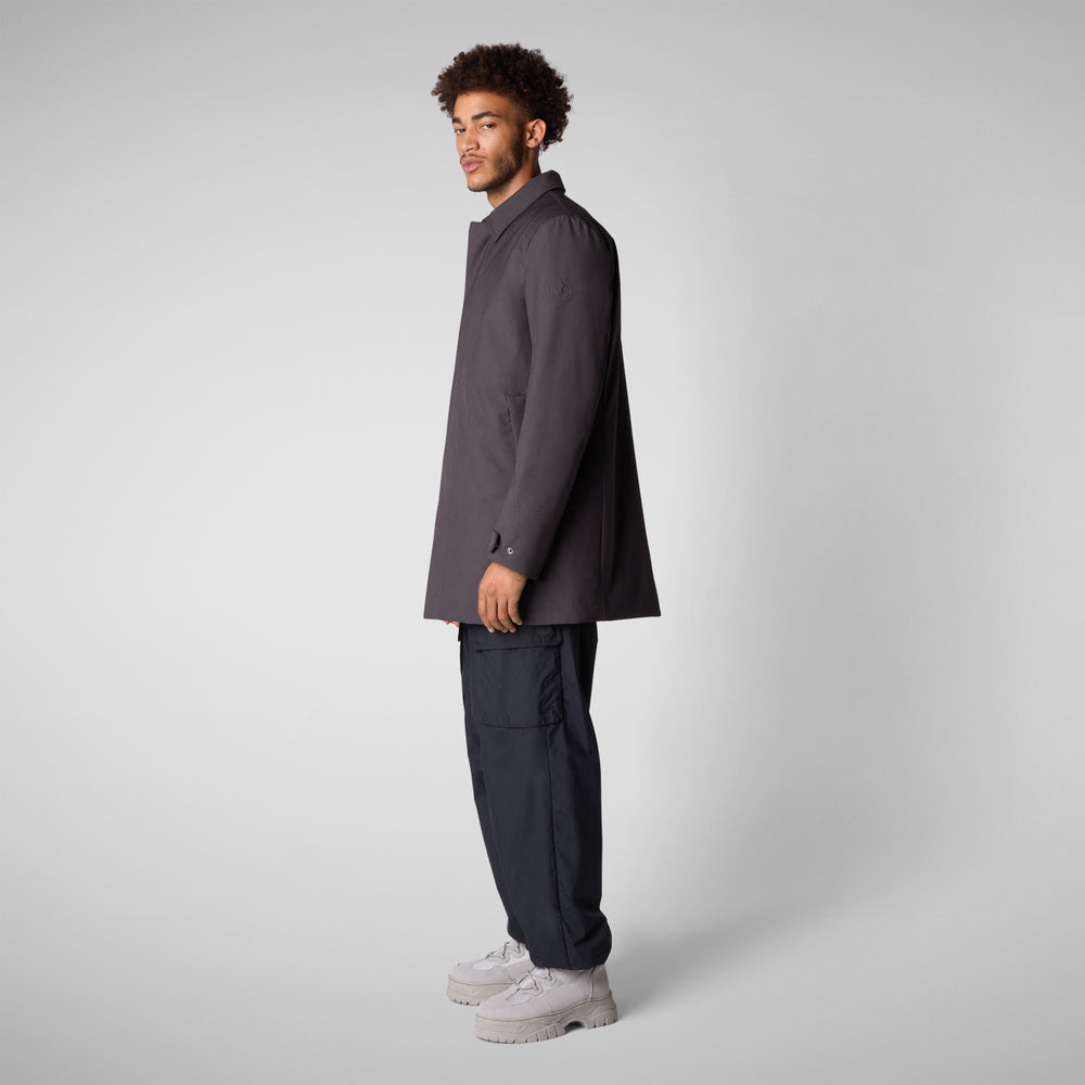 Save the duck PIUMINO ANIMAL FREE UOMO SAM CHARCOAL GREY Nuova