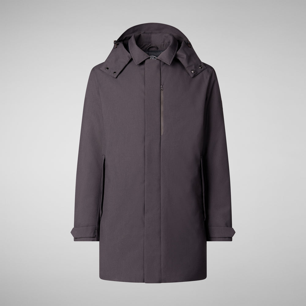 Save the duck PIUMINO ANIMAL FREE UOMO SAM CHARCOAL GREY Nuova