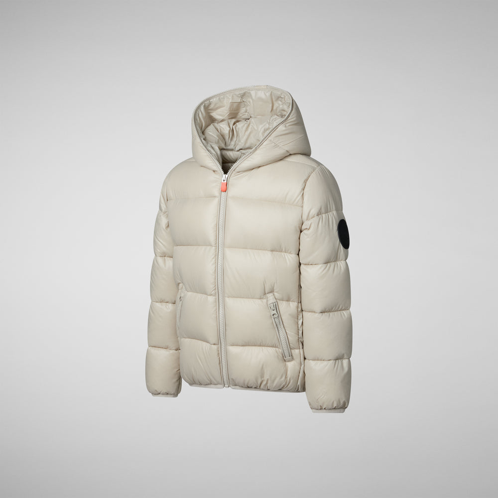 Save the duck PIUMINO ANIMAL FREE BAMBINA KATE RAINY BEIGE Vendita