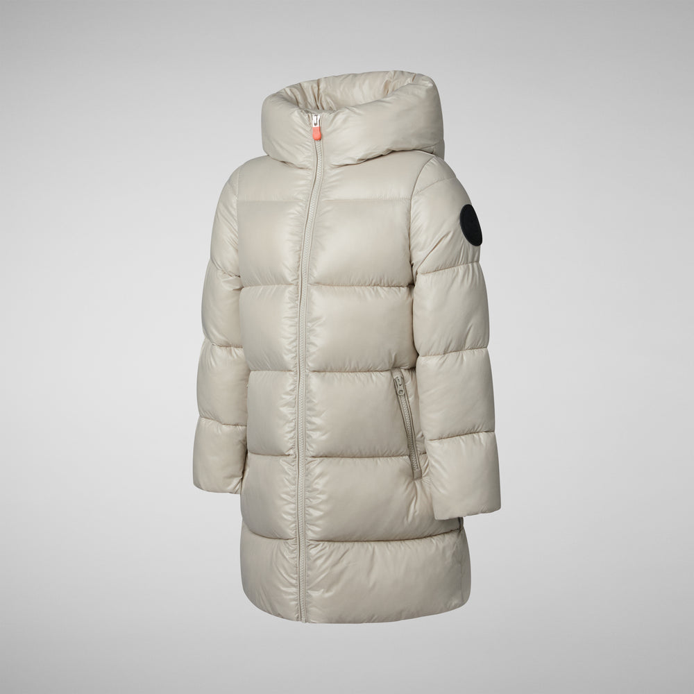 Save the duck PIUMINO ANIMAL FREE BAMBINA MILLIE RAINY BEIGE Promozione