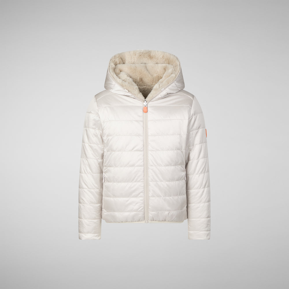 Save the duck GIACCA CON CAPPUCCIO BAMBINA CHLOE RAINY BEIGE Soddisfazione Garantita