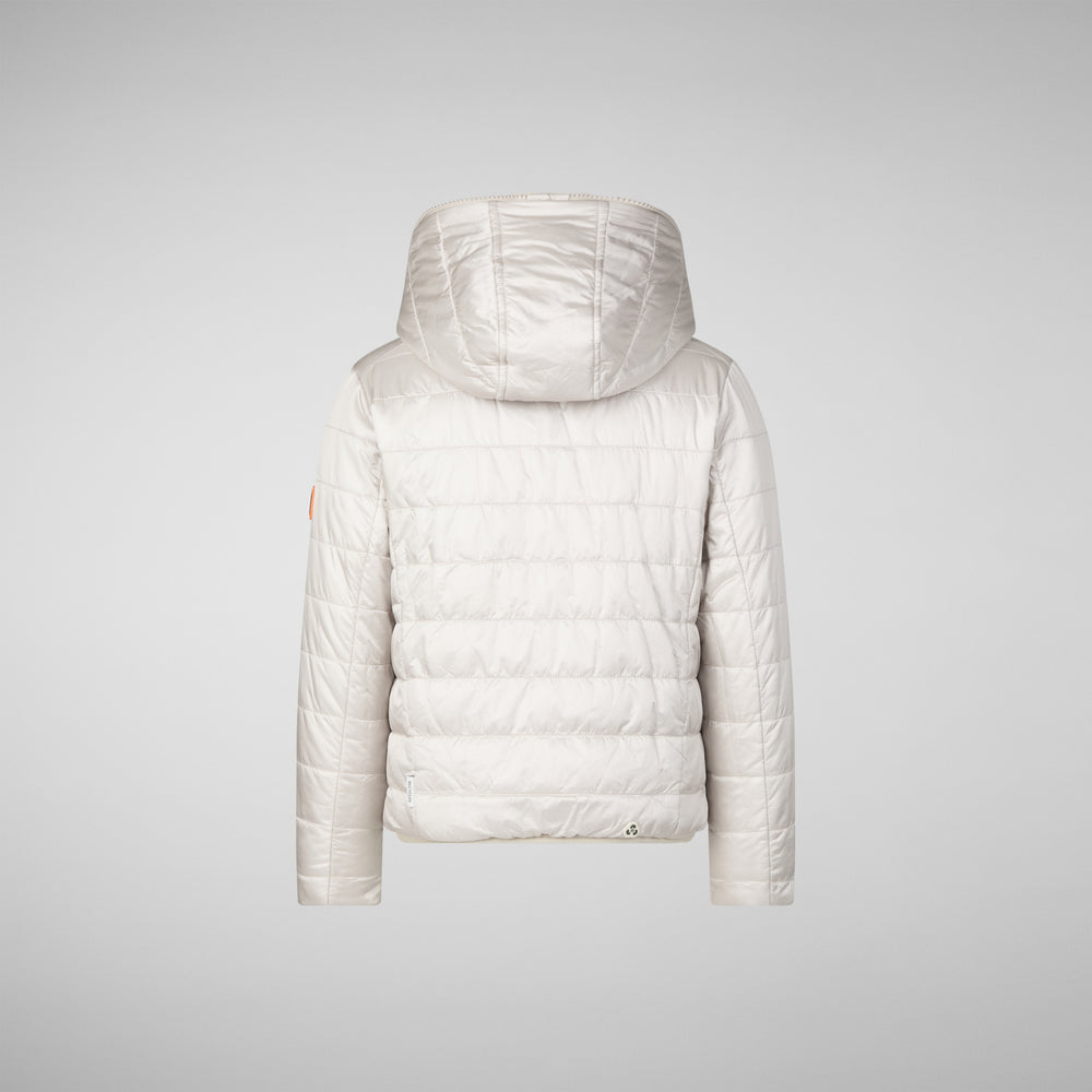 Save the duck GIACCA CON CAPPUCCIO BAMBINA CHLOE RAINY BEIGE Soddisfazione Garantita