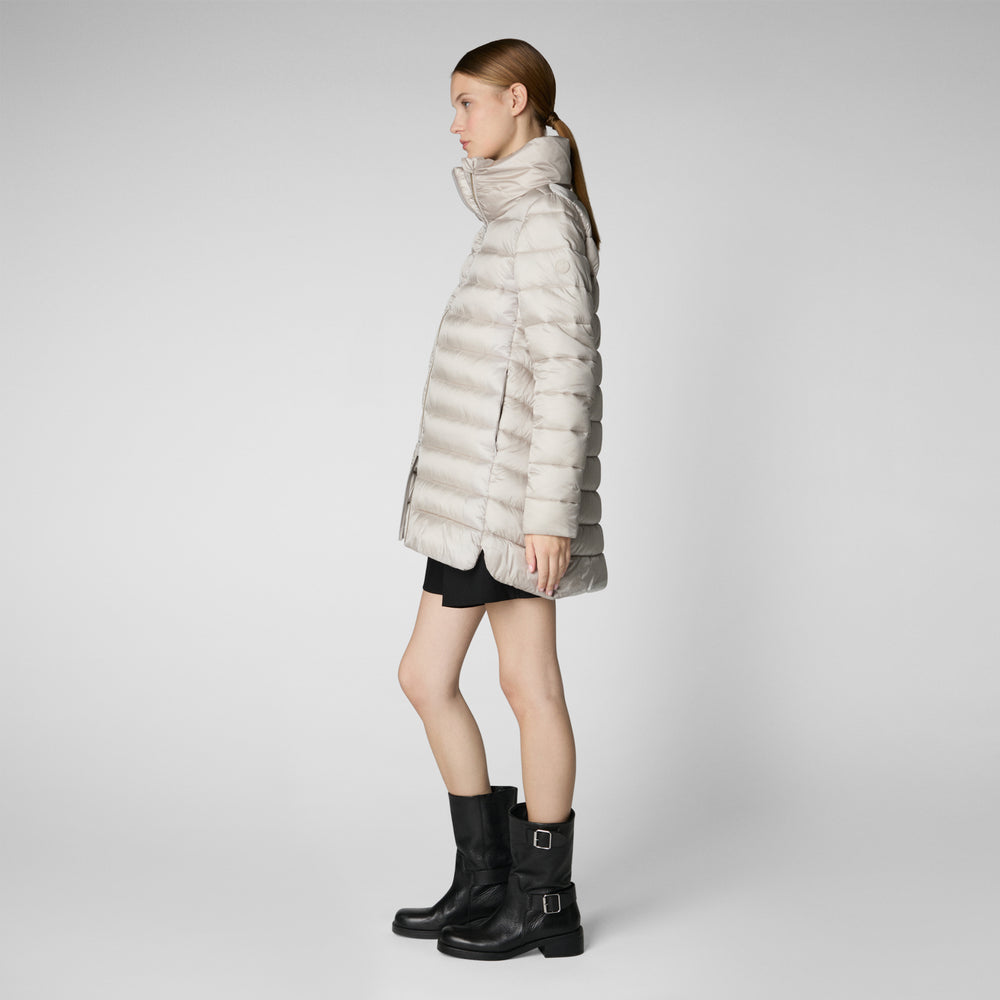 Save the duck PIUMINO ANIMAL FREE DONNA LYDIA RAINY BEIGE Fino Al -60%