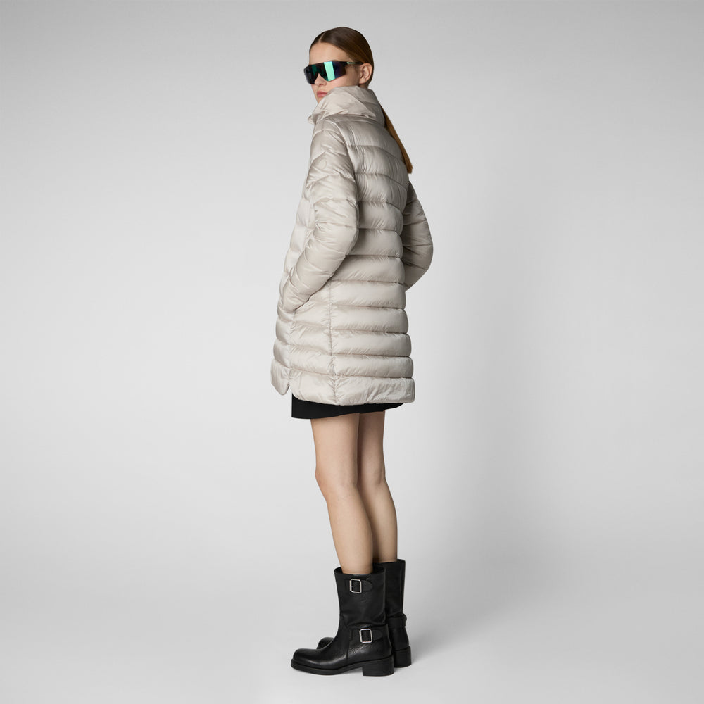 Save the duck PIUMINO ANIMAL FREE DONNA LYDIA RAINY BEIGE Fino Al -60%