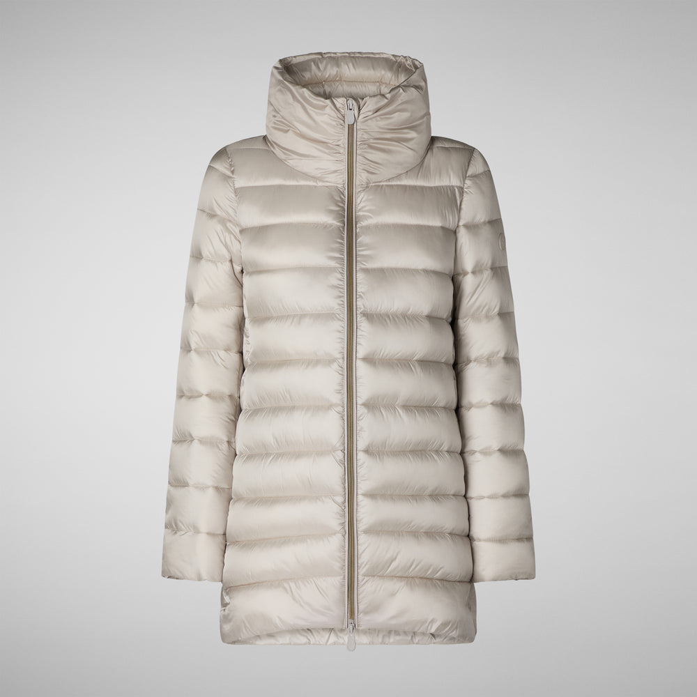 Save the duck PIUMINO ANIMAL FREE DONNA LYDIA RAINY BEIGE Fino Al -60%