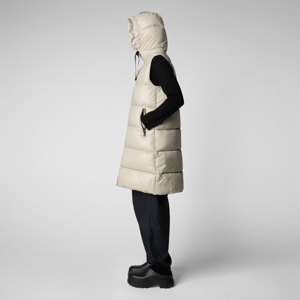 Save the duck GILET CON CAPPUCCIO DONNA IRIA RAINY BEIGE Affare Del Giorno