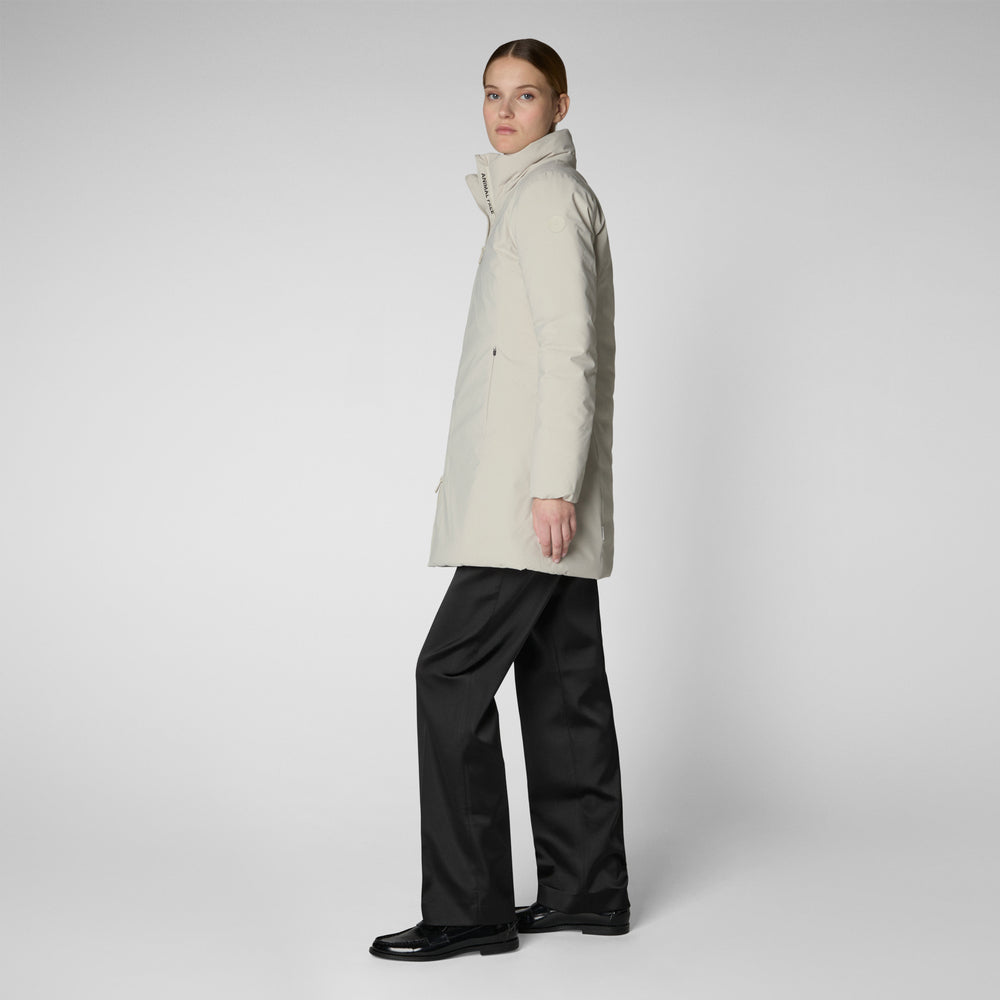 Save the duck PARKA DONNA CON CAPPUCCIO RACHEL RAINY BEIGE Sottocosto