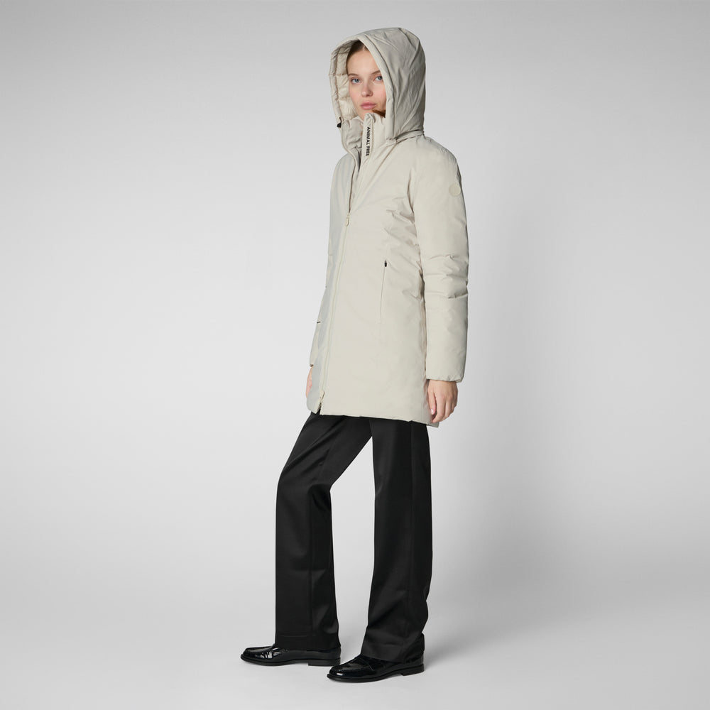 Save the duck PARKA DONNA CON CAPPUCCIO RACHEL RAINY BEIGE Sottocosto