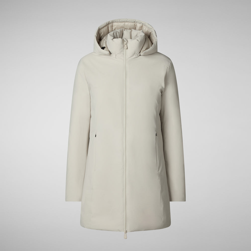 Save the duck PARKA DONNA CON CAPPUCCIO RACHEL RAINY BEIGE Sottocosto