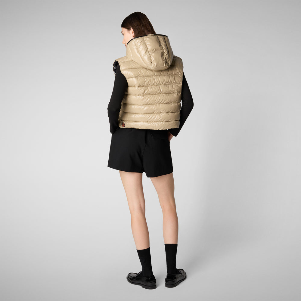 Save the duck GILET CON CAPPUCCIO DONNA ROMINA BEIGE Convenienza