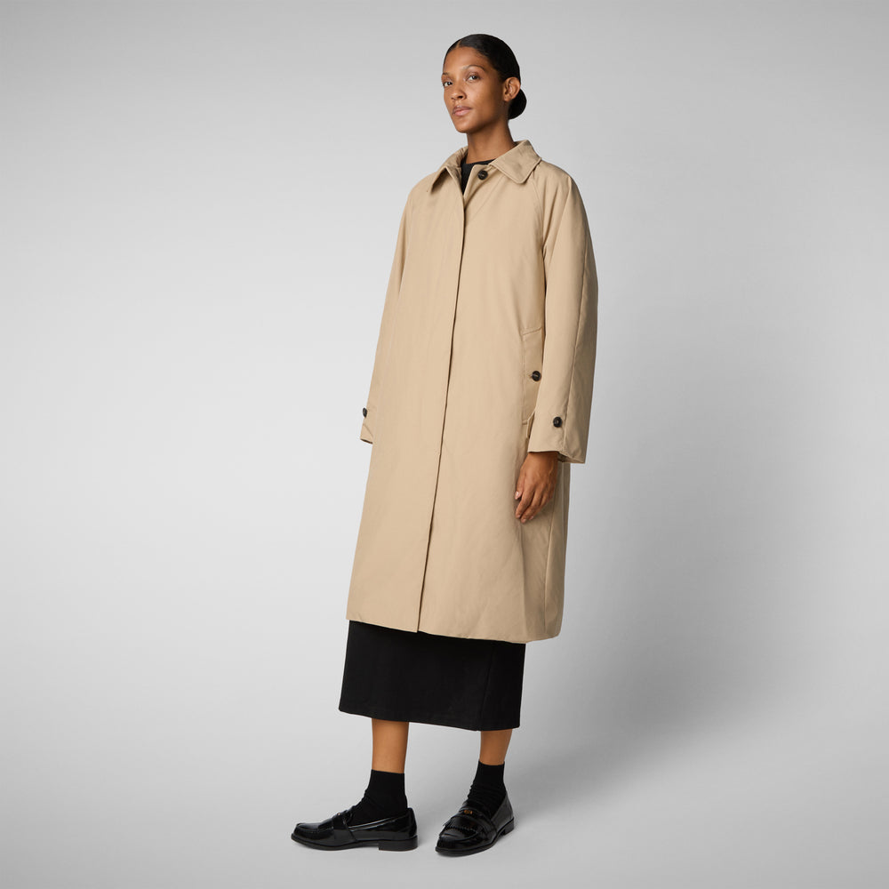 Save the duck CAPPOTTO CON CAPPUCCIO ZOEY STARDUST BEIGE Sconto