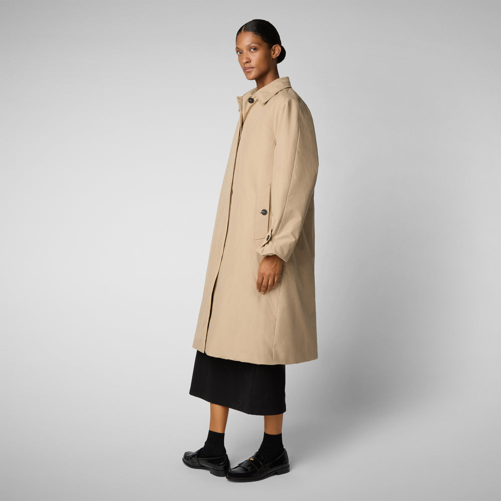 Save the duck CAPPOTTO CON CAPPUCCIO ZOEY STARDUST BEIGE Sconto