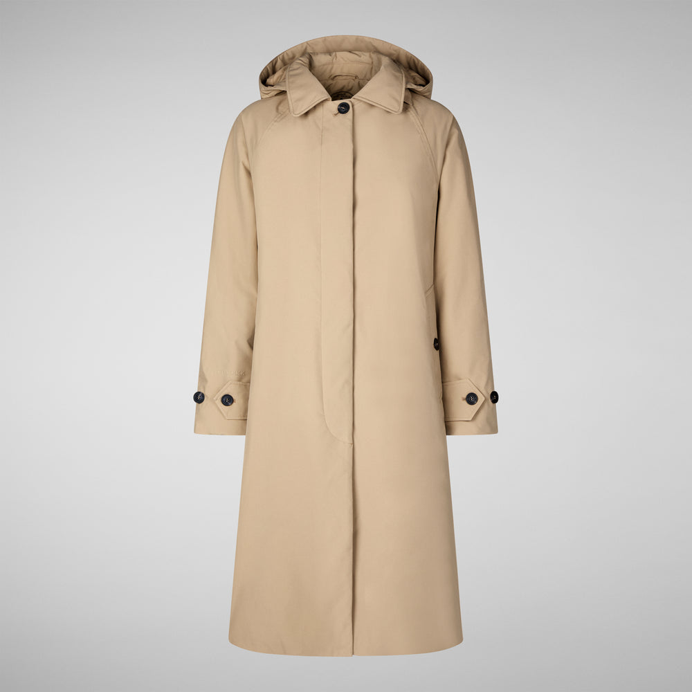 Save the duck CAPPOTTO CON CAPPUCCIO ZOEY STARDUST BEIGE Sconto
