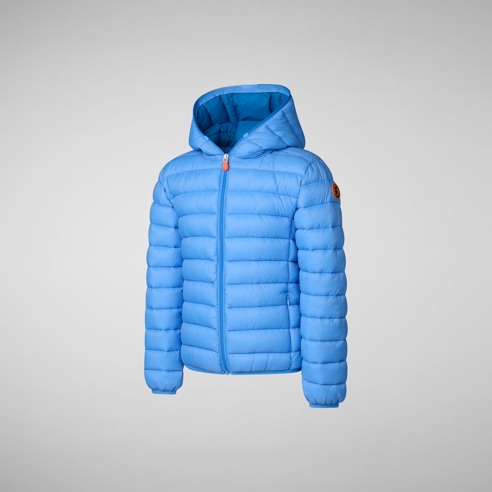 Save the duck PIUMINO ANIMAL FREE BAMBINO DONY BLU CERULEO Vendita Calda