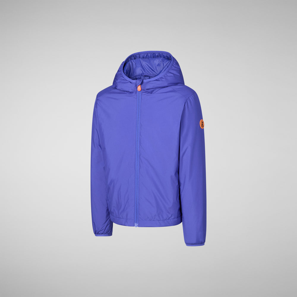 Save the duck GIACCA CON CAPPUCCIO BAMBINO GARETH BLU GENZIANA Negozio