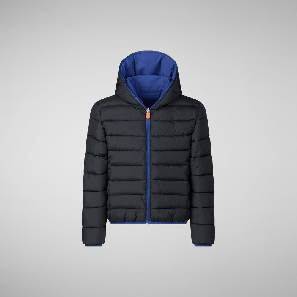 Save the duck GIACCA CON CAPPUCCIO BAMBINO OLIVER ECLIPSE BLU Moda