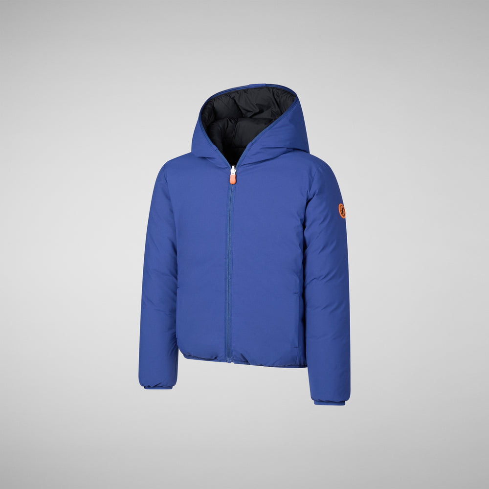 Save the duck GIACCA CON CAPPUCCIO BAMBINO OLIVER ECLIPSE BLU Moda