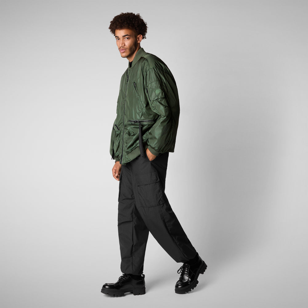 Save the duck Giacca bomber unisex Usher verde timo 2025
