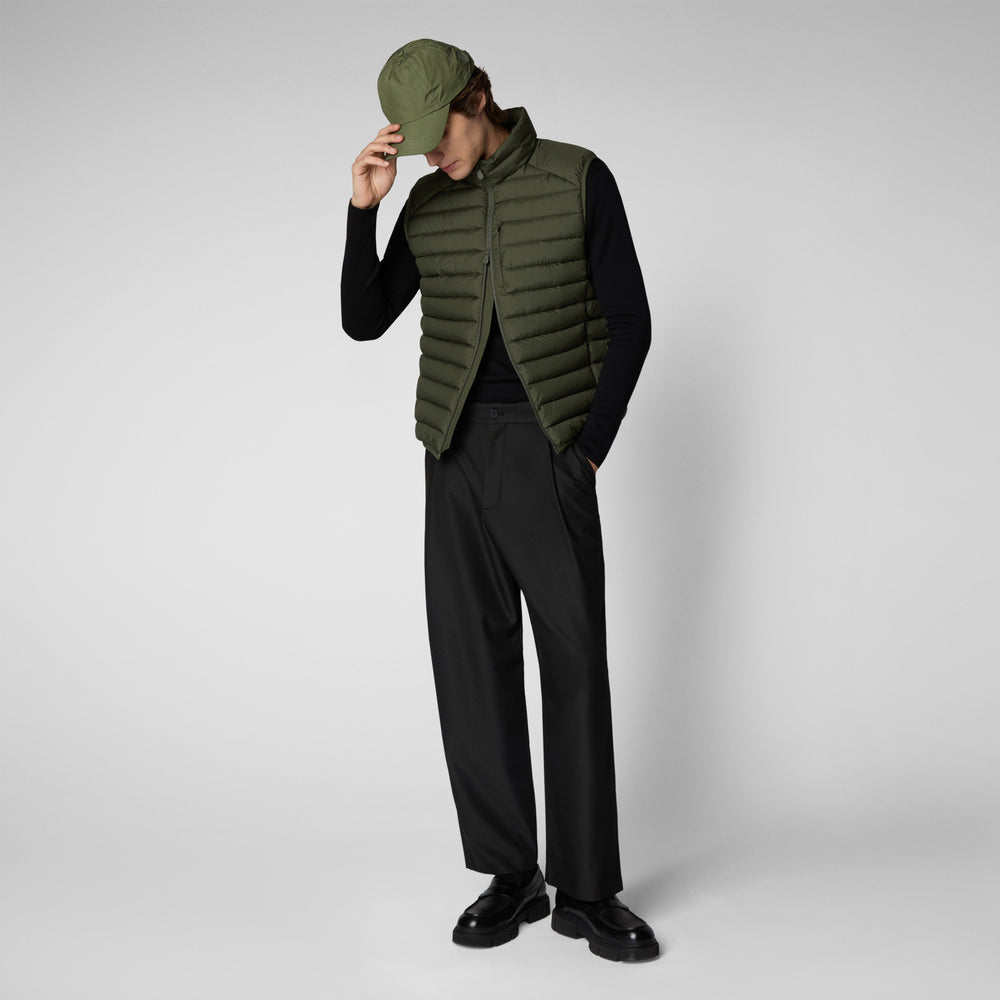 Save the duck GILET UOMO RHUS DUSTY OLIVE Nuovo