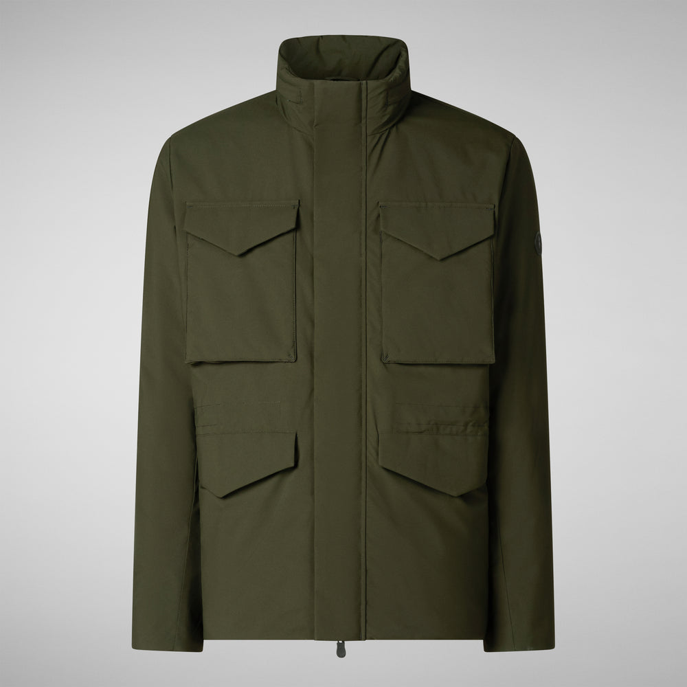 Save the duck PARKA UOMO TRENTON IN LAND GREEN Qualità
