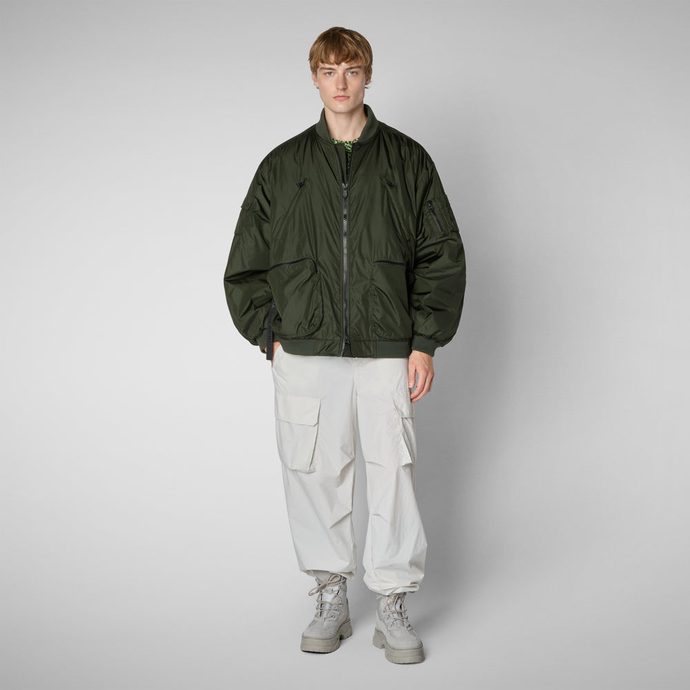 Save the duck Giacca bomber unisex Usher in verde bosco Vendita