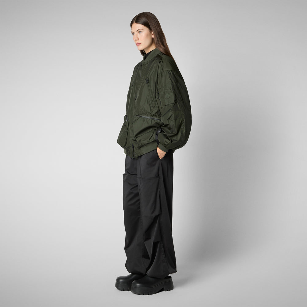 Save the duck Giacca bomber unisex Usher in verde bosco Vendita