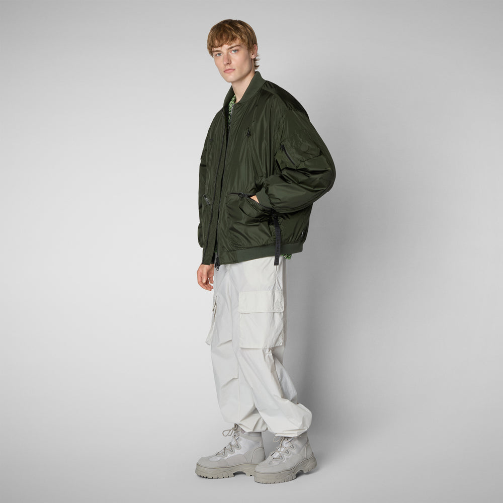 Save the duck Giacca bomber unisex Usher in verde bosco Vendita