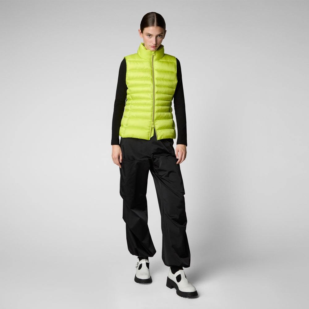 Save the duck GILET DONNA LYNN VERDE LIME In Vendita