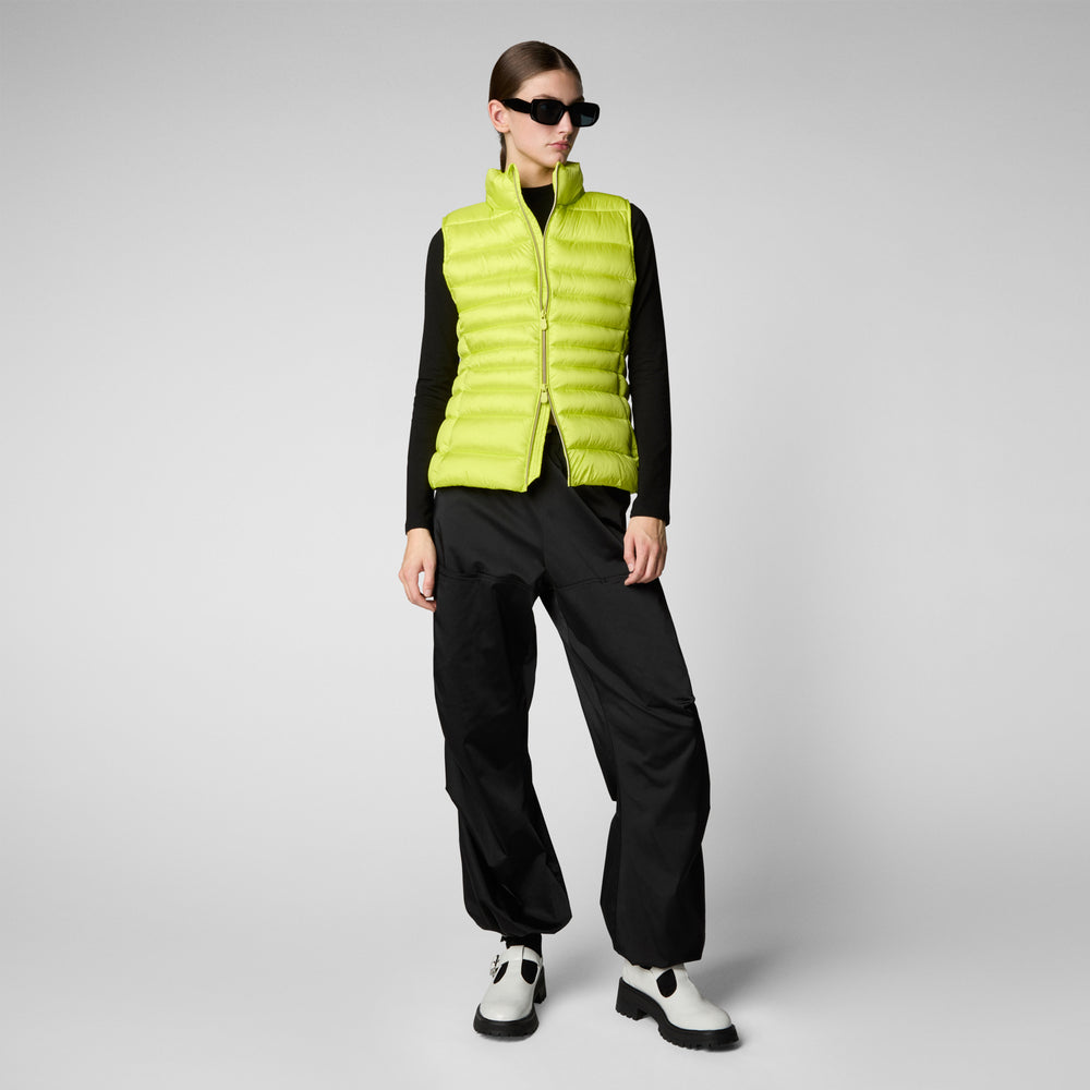Save the duck GILET DONNA LYNN VERDE LIME In Vendita