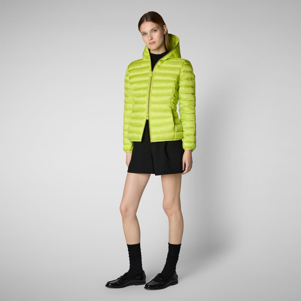 Save the duck PIUMINO ANIMAL FREE CON CAPPUCCIO DONNA ALEXIS VERDE LIME Offerte