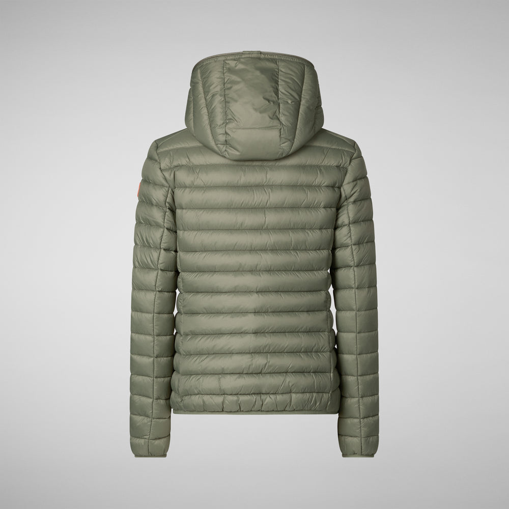 Save the duck PIUMINO ANIMAL FREE CON CAPPUCCIO DONNA DAISY VERDE LIME I Più Venduti