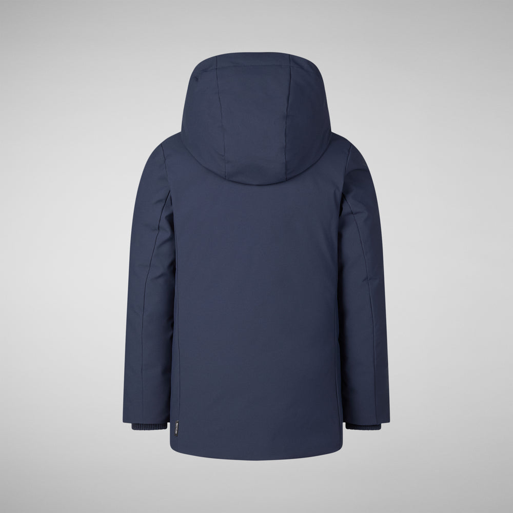 Save the duck PARKA CON CAPPUCCIO THEO BLU NAVY Promozione
