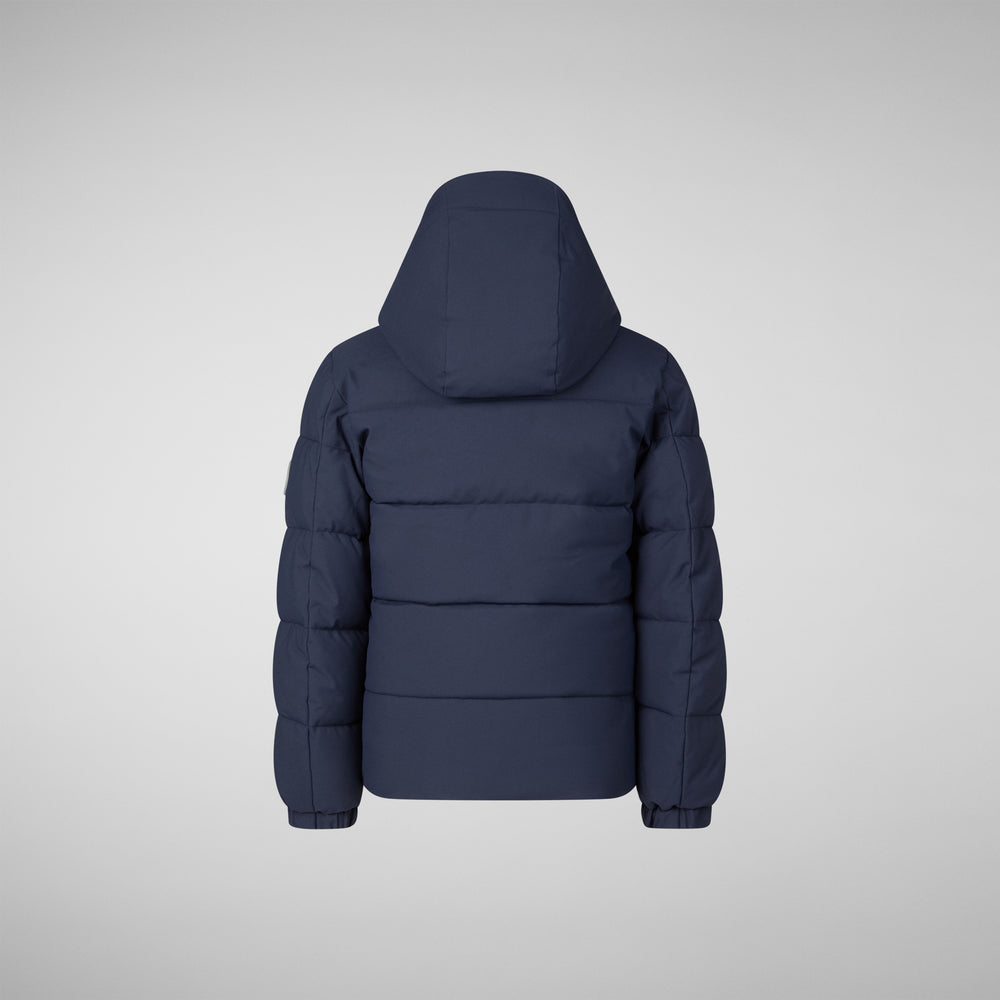 Save the duck PARKA CON CAPPUCCIO BAMBINO KLAUS NAVY BLU Spedizione Gratuita