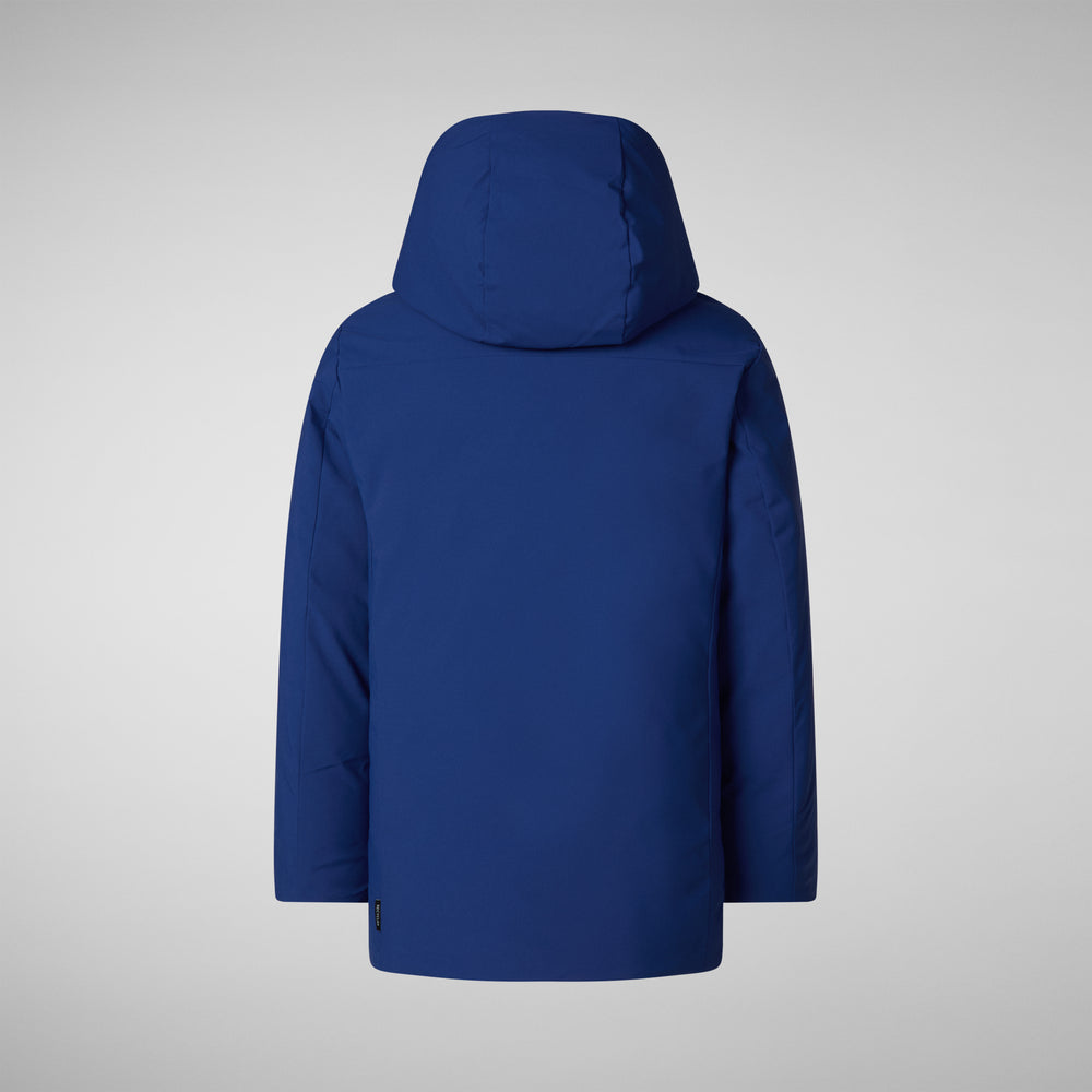 Save the duck PARKA CON CAPPUCCIO BAMBINO ALBI ECLIPSE BLU Qualità Garantita