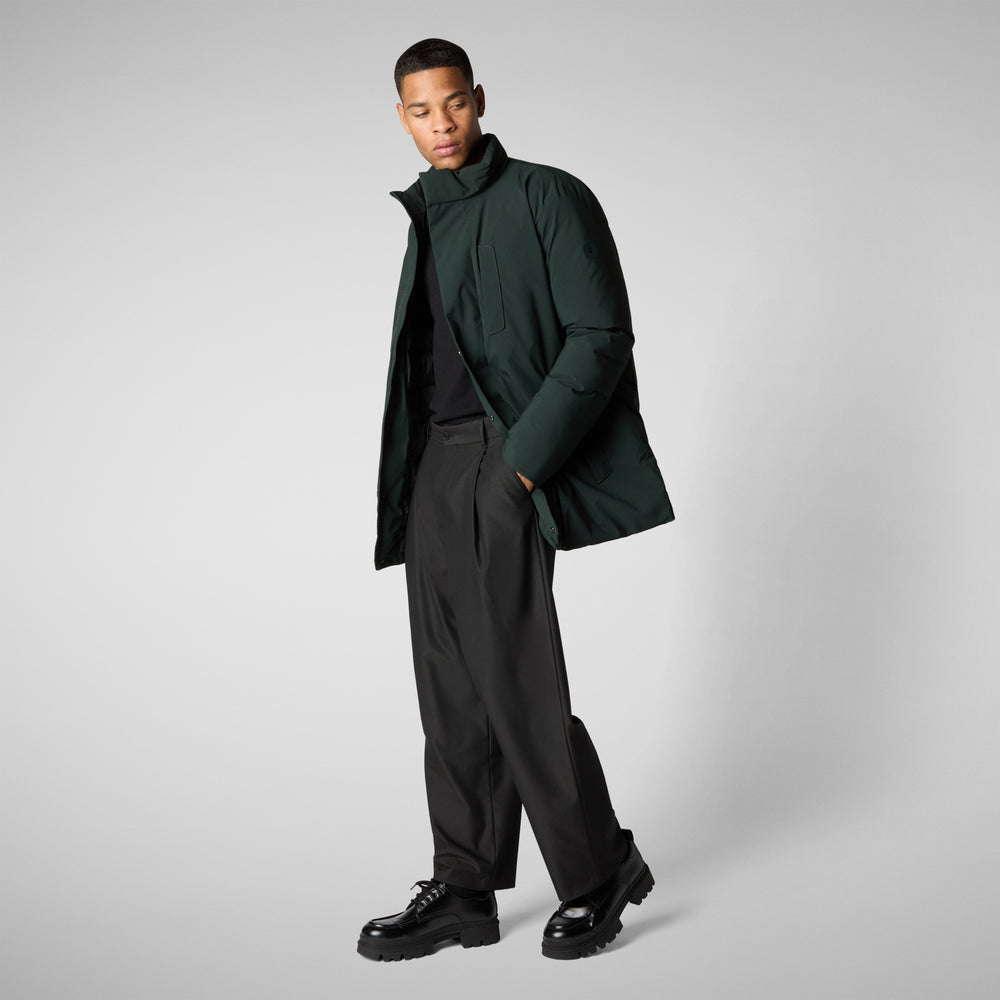 Save the duck PARKA UOMO SESLE VERDE NERO Consegna Veloce