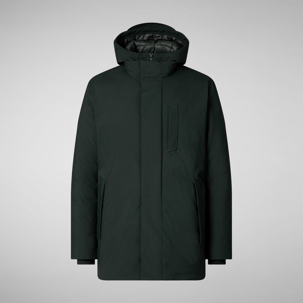 Save the duck PARKA UOMO SESLE VERDE NERO Consegna Veloce