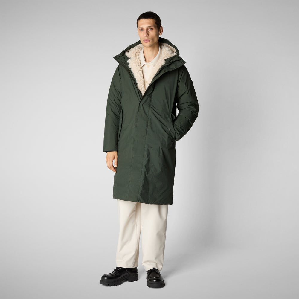 Save the duck PARKA UOMO KILLIAN IN LAND GREEN Promozione Limitata