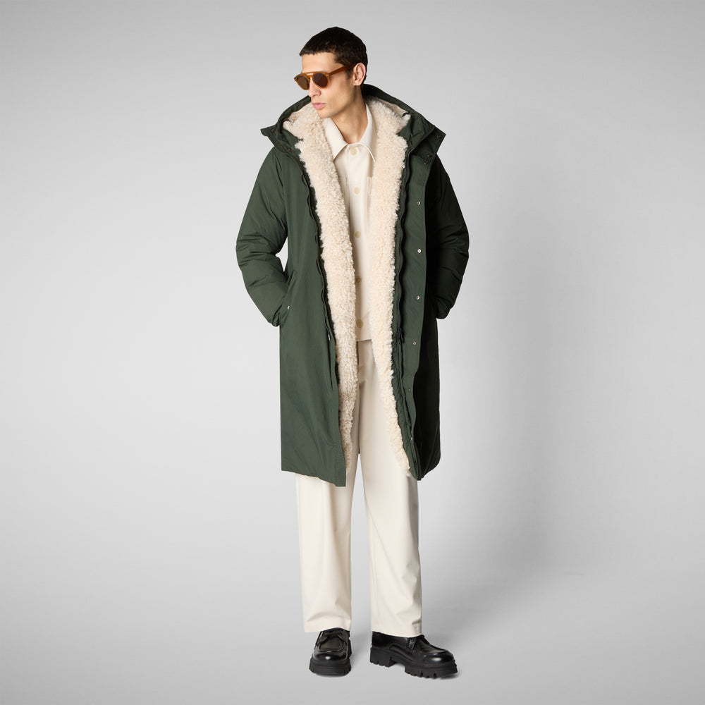 Save the duck PARKA UOMO KILLIAN IN LAND GREEN Promozione Limitata