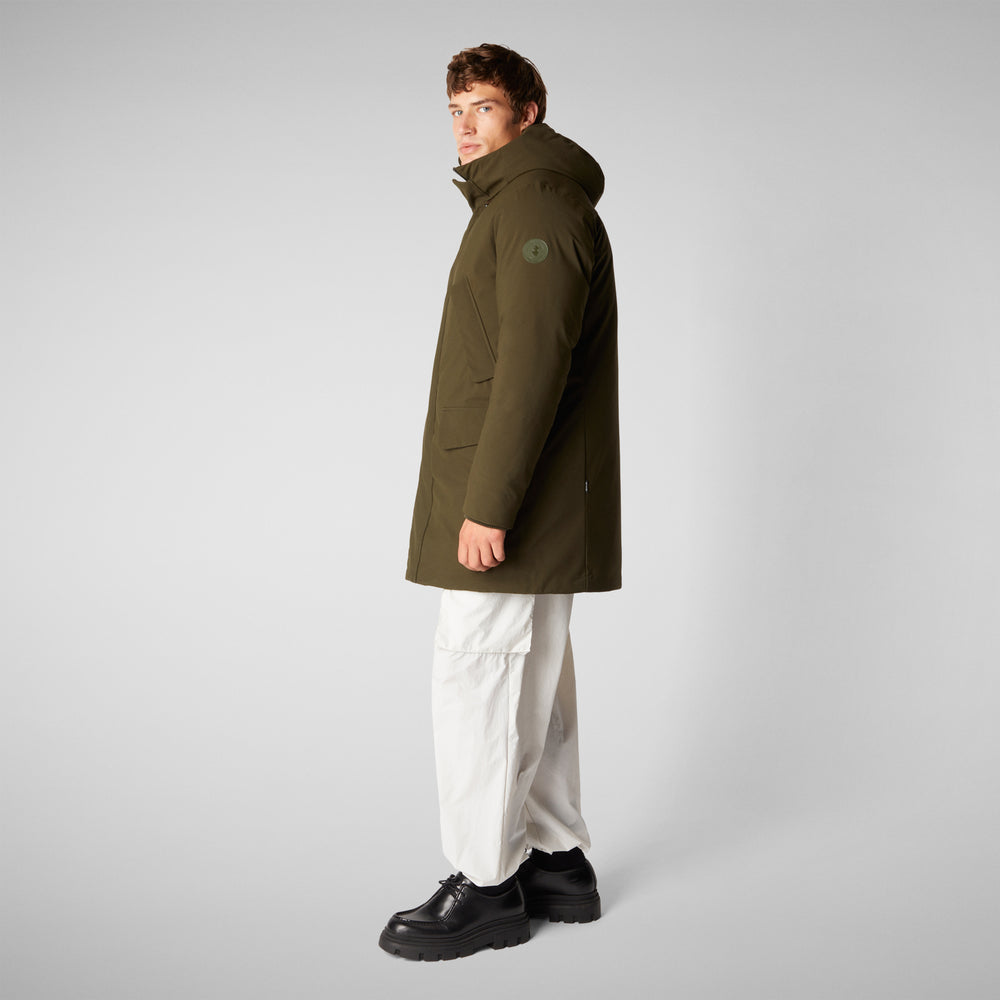 Save the duck PARKA UOMO WILSON IN LAND GREEN Fino Al -60%